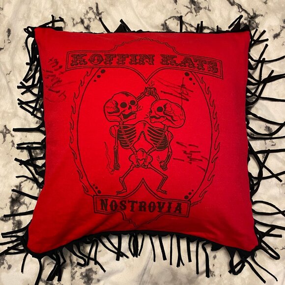 Koffin Kats Nostrovia SIGNED Pillowcase Band Shirt - Picture 1 of 10